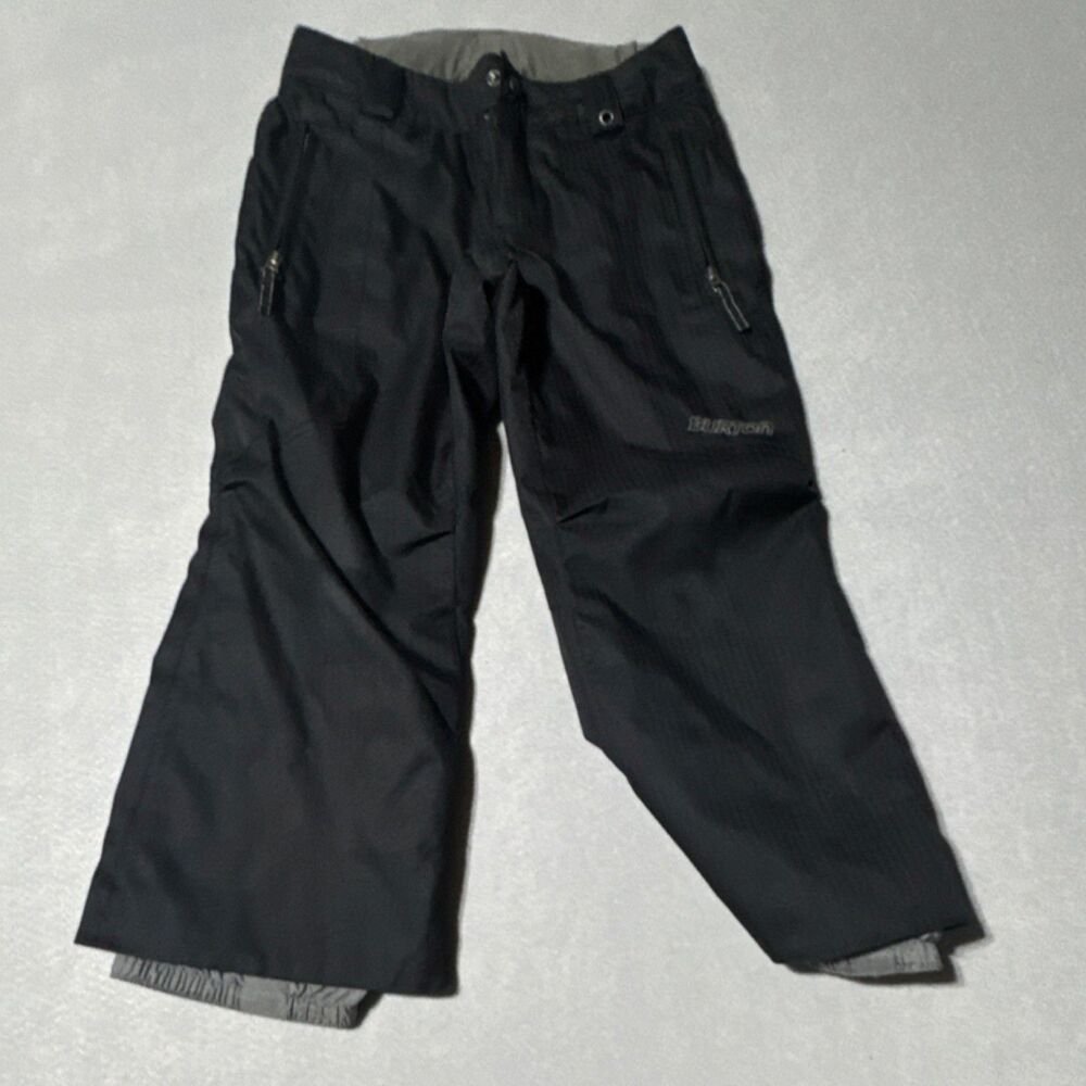 Burton XS Black Waterproof Lined Snow Pants Unisex Kids Winter Ski Snowboard